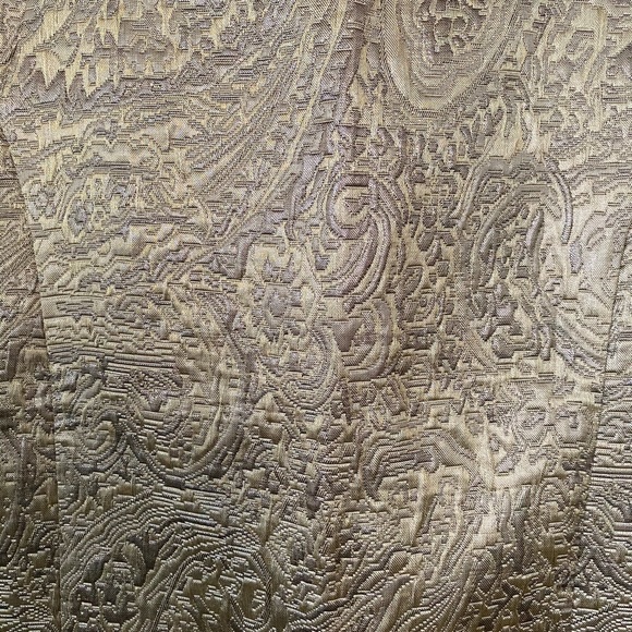 Gold Filigree Print Pencil Skirt - Picture 4 of 4